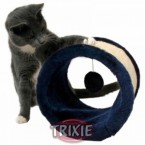 Когтеточка TRIXIЕ 4324 для кошек "Колесо" темно-синяя, сизаль/плюш ф23см*20см - kormProPlan.ru